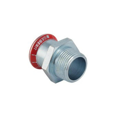Geberit Mapress C-staal puntstuk verzinkt buitendraad - 22mm x3/4"bu