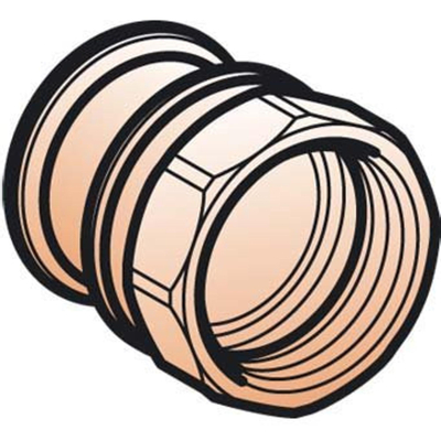 Geberit Mapress koper schroefbus binnendraad - 15mm x1/2"bi - koper