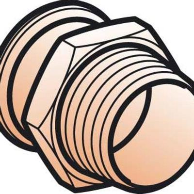 Geberit Mapress koper puntstuk buitendraad - 15mm x1/2" - koper