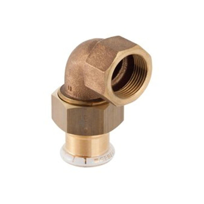 Geberit Mapress persfitting - koper - water - 3-delige overgangsbocht - met binnendraad - 15-1/2F