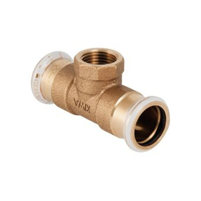 Geberit Mapress T stuk verlopend binnendraad koper 22mm 1/2 - 22mm - koper
