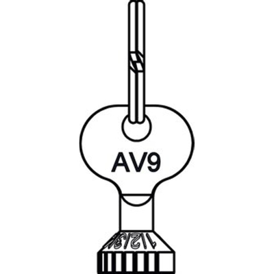 Oventrop instelsleutel thermostatische radiatorafsluiter AV9