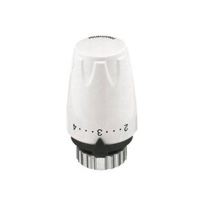 Heimeier thermostaatkop DX RAL 9016 M30x1.5 met energielabel A (Tell) verkeerswit