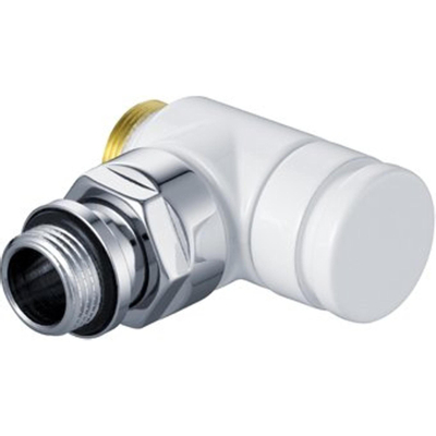 Honeywell Ultraline clapet de pied design 1/2 kvs=118 coudé blanc