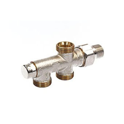 Heimeier Duolux bloc de raccordement inférieur 2 tubes M24x1,5 1/2 non réglable