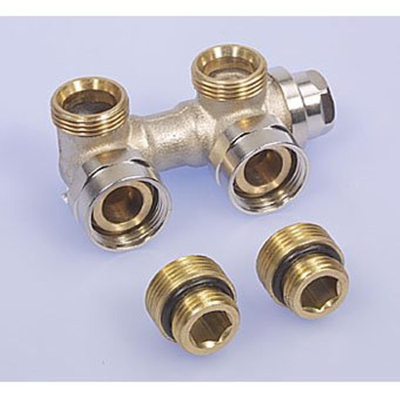 Heimeier Vekolux bloc inférieur 1 tube 1/2 50mm coudé pour radiateur bi.dr.