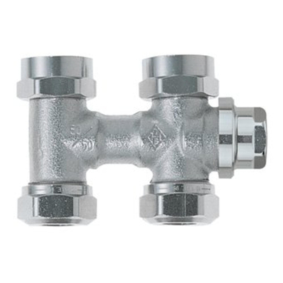 Heimeier Vekolux bloc de raccordement inférieur 1 tuyau 1/2 50mm droit pour radiateur bi.dr.