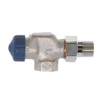 Heimeier Robinet thermostatique de radiateur 1/2 équerre inversée Kvs 1,85 m3 h faible résistance