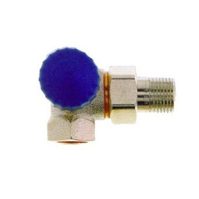 Heimeier Robinet d’arrêt thermostatique pour radiateur 1/2 double équerre LI Kvs 1,85 m3 h faible résistance