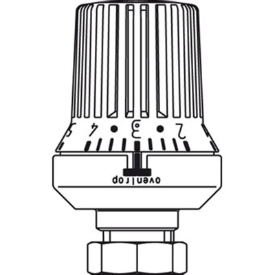 Oventrop thermostaatkop Uni XH M30x1.5 zonder nulstand wit
