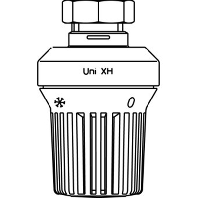 Oventrop thermostaatkop Uni XH M30x1.5 met nulstand wit