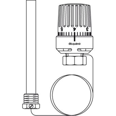 Oventrop régulateur de température avec sonde d'immersion m30x15 capillaire 2 m 20 50°c