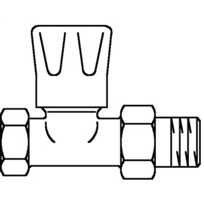 Oventrop vanne de radiateur 3/4 droite