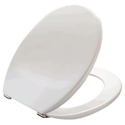 Pressalit Projecta toiletzitting - 37x45.5cm - rond - zonder deksel - quick release - wit