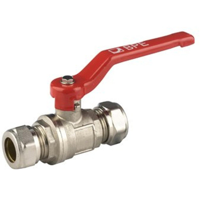 BPE robinet à boisseau sphérique nickelé modèle lourd à compression 15mm