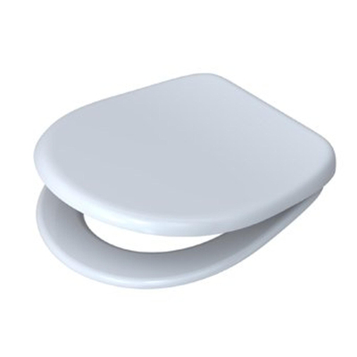 Plieger Uni abattant de WC universel avec frein de chute avec déclipsage rapide inox/blanc