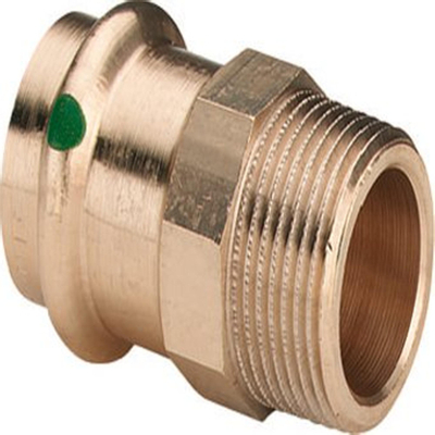 Viega raccord de transition sanpress sc filetage mâle 15x1/2 bronze