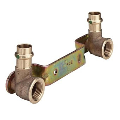 Viega Profipress Support mural SC filetage intérieur 15x1/2 entraxe 150mm bronze