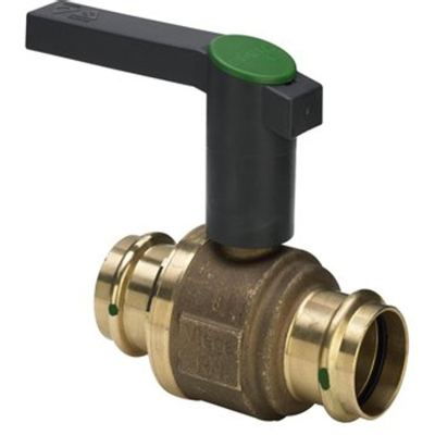 Viega Easytop Robinet à boisseau sphérique SC DN15 PN16 avec embouts à sertir bronze