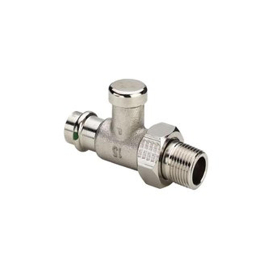 Viega sanpress valve à pied sc 15x1/2 angle droit bronze