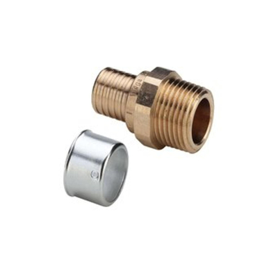 Viega Pexfit sok-overgang brons bu.dr. 63mmx2"