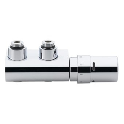 Danfoss VHX D Design onderblokset 2 punts met regelelement RA X HOH 50mm 1/2 bu bi haaks chro
