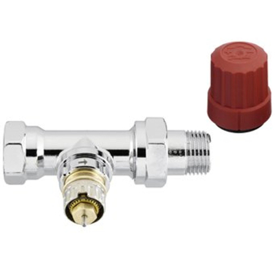 Danfoss RA NC Robinet thermostatique de radiateur 1/2 bi bu double coudé gauche chrome
