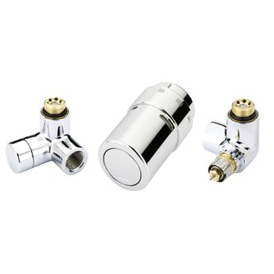 Danfoss X tra Collection Ensemble de design 1/2 droite chromé