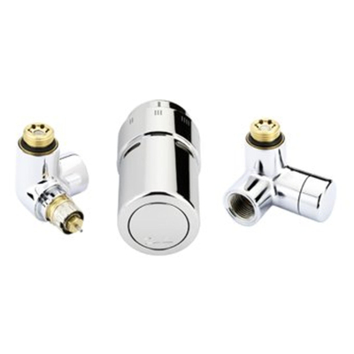 Danfoss X-tra Collection designset 1/2" links wit (RAL 9016)