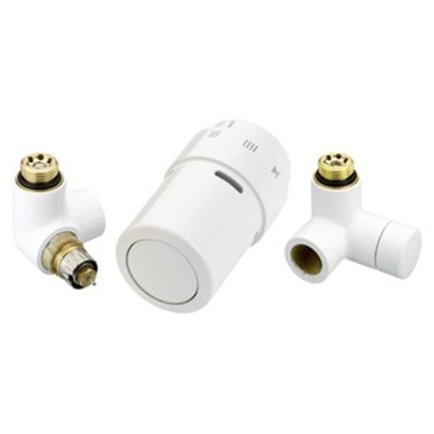Danfoss X-tra Collection designset 1/2" links wit (RAL 9016)