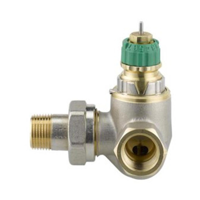 Danfoss Dynamic Valve thermostatische radiatorafsluiter dubbel haaks links 1/2 instelbaar debiet van 25 135 l/h RA DV