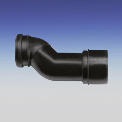 ABU coude de décalage / coude d''étage pour le pontage entre cuvette de WC au sol et réservoir encastré 50 mm