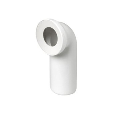 ABU coude de raccordement pour WC 90° 110mm avec raccord 40/50mm blanc
