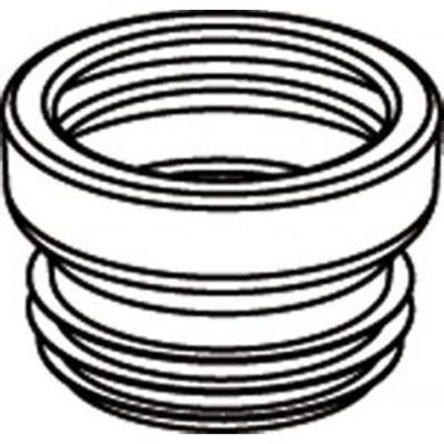 Wisa manchon de cuvette en plastique droit 100 110mm droit modèle bas blanc