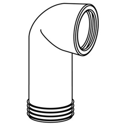 Wisa 301A coude de WC 110mm longueur 180mm