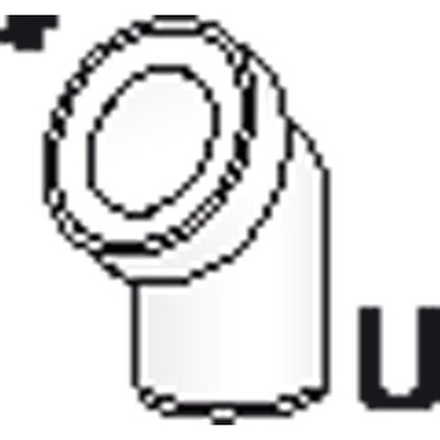 ABU coude de raccordement WC 110mm 45blanc