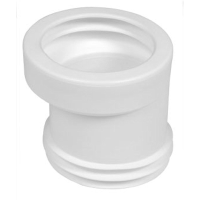 Wisa manchon de cuvette en plastique excentrique 100 110mm décalage 20mm blanc