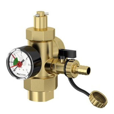 Flamco connexion flexcon 1xavec manomètre