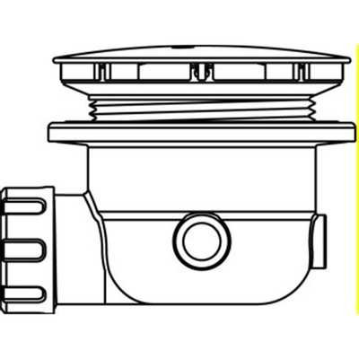 Wisa Douchebakafvoer complet pour bac à douche avec trou 90mm 120mm chrome