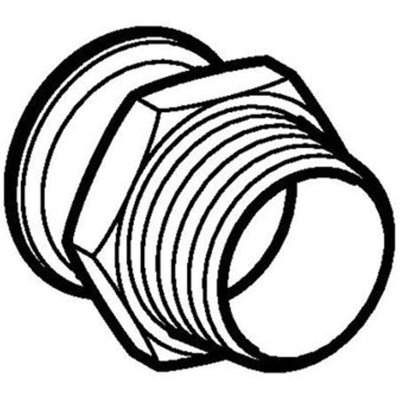 Geberit Mapress rvs puntstuk RVS 316 buitendraad 3/4"bux22mm - rvs