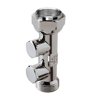 Raminex WF-EA RAM terugstroombeveiliging m. controleerbare EA keerklep 3/4"wartelx3/4"bu 75mm dn15, messing verchroomd kiwa