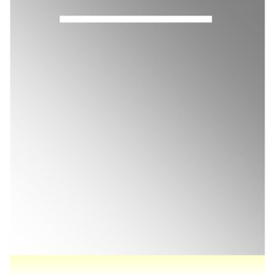 Plieger miroir 80x80cm avec éclairage LED intégré horizontal + chauffage et éclairage indirect inférieur