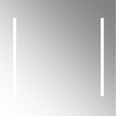 Plieger spiegel – vierkant – 80x80 cm – verticaal – directe LED