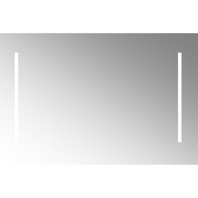 Plieger spiegel – rechthoek – 120x60 cm – verticaal – directe LED