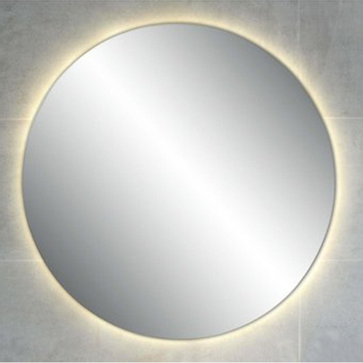 Plieger Ambi Round spiegel – rond Ø80 cm – indirecte LED rondom – Zilver