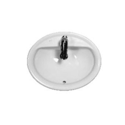 Laufen Pro B lavabo à poser 56x44x18.5cm 1 trou de robinet sans trop-plein céramique blanc