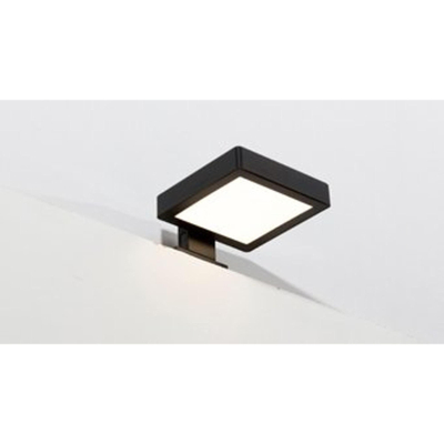 Plieger Stream Nero spiegelverlichting – opbouw vierkant – 10 cm – LED-verlichting – Zwart