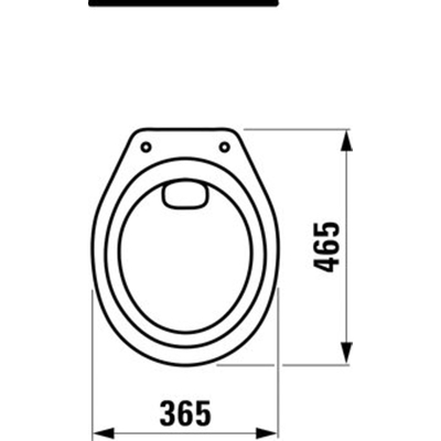 Jika Euroline cuvette de toilette à fond creux avec sortie centrale inférieure 46.5x36.5x40cm blanc