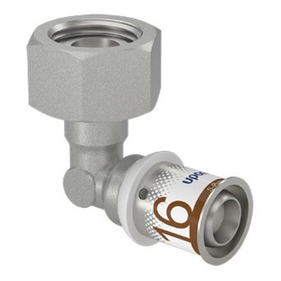 Uponor S-Press Plus Aqua raccord équerres SK 90° Geberit 16mmx1/2bi