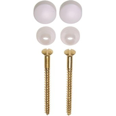 De Beer bevestigingset combi kruisbek 6x70mm wit